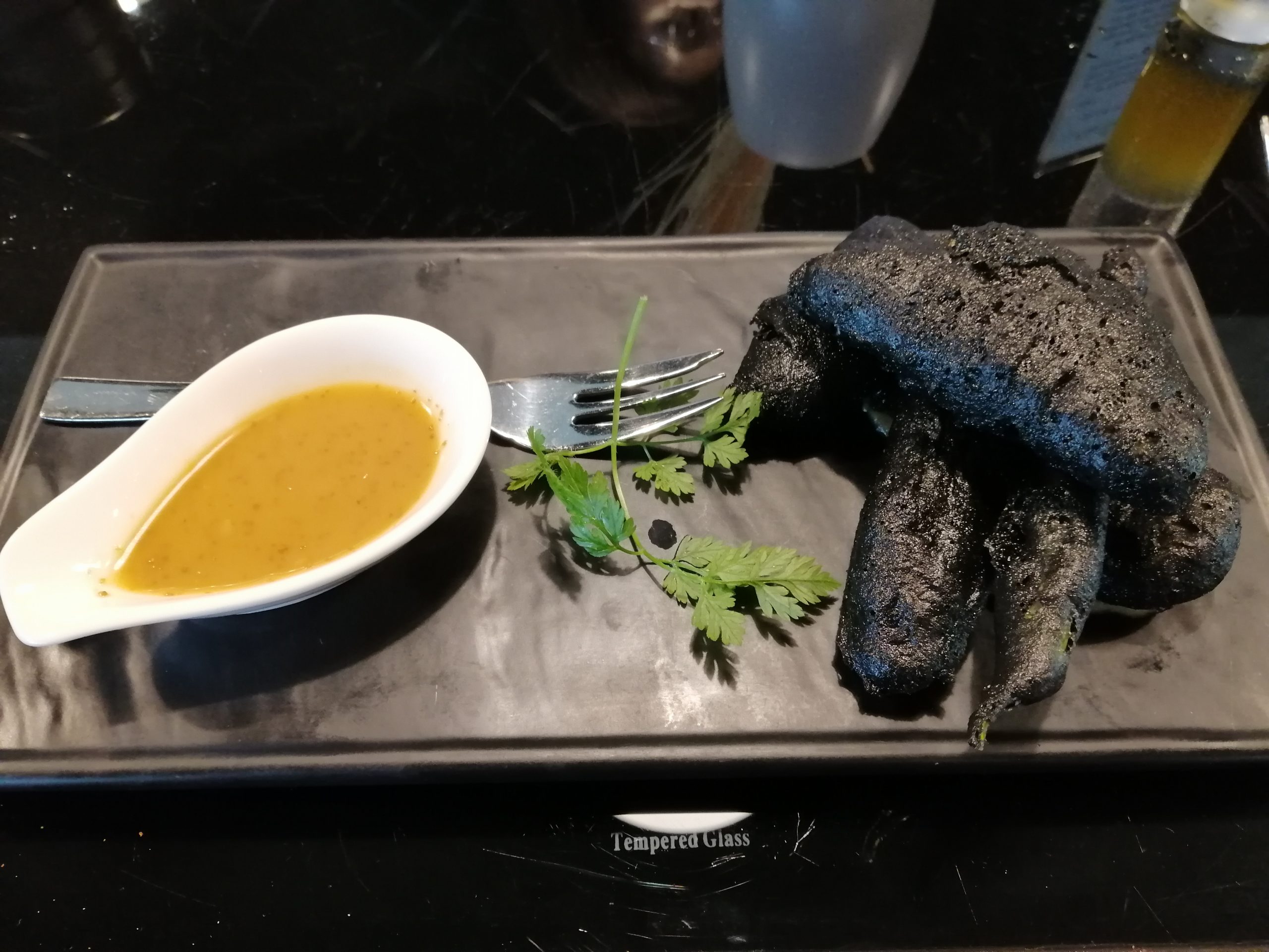 Charcoal Coated Tempura Platter